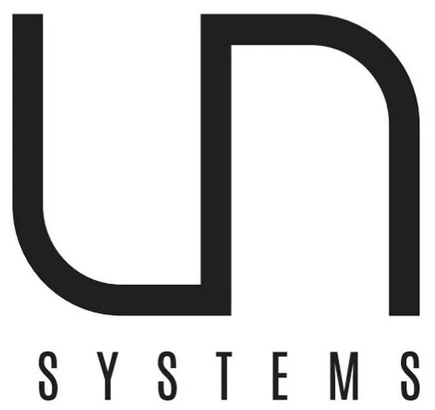 The final UNS mark: a rounded U flowing into an N above the word Systems